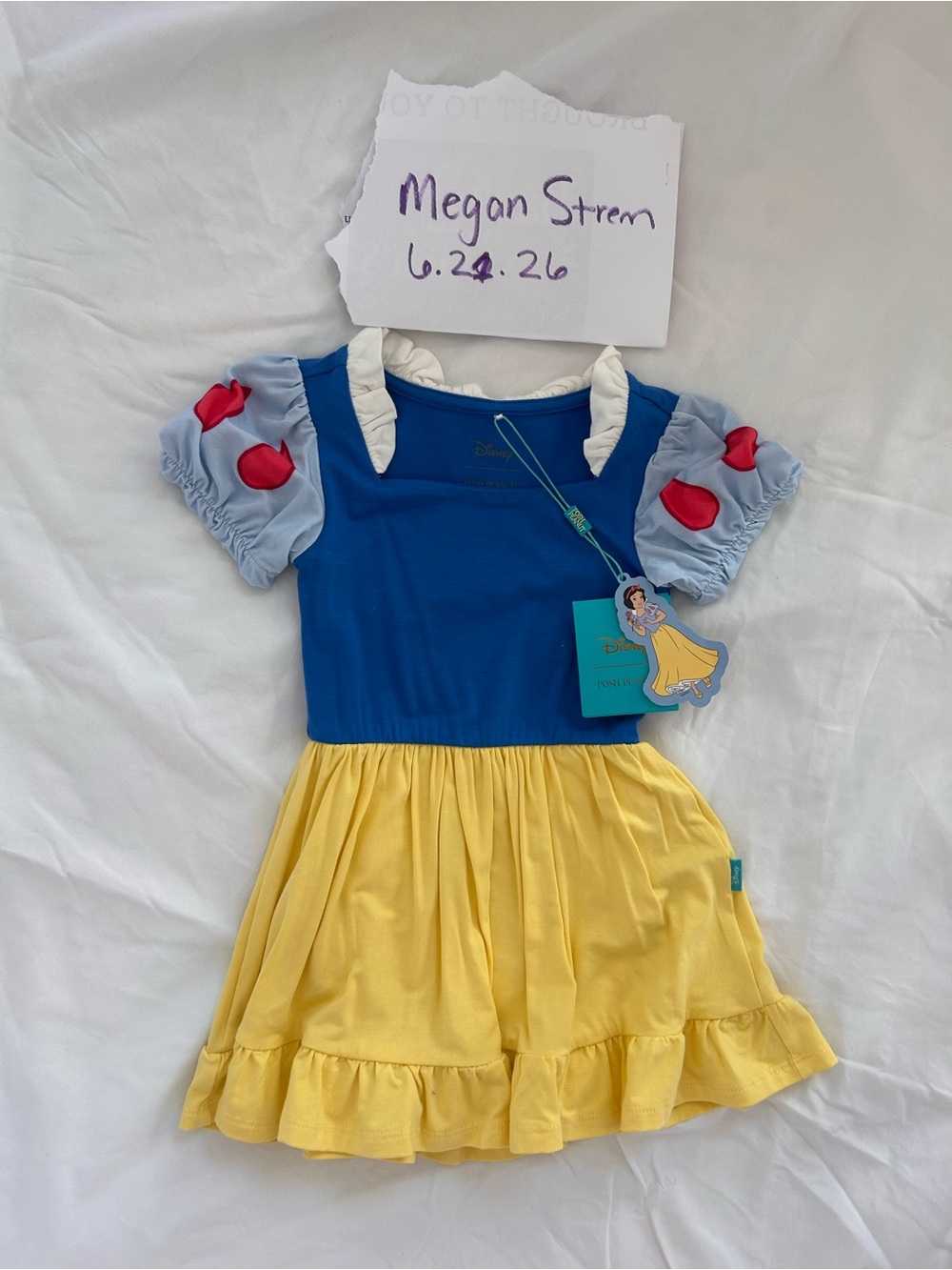 Posh Peanut x Disney Snow White Princess Dress Costume 12-18 months NWT